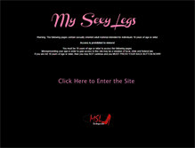 Tablet Screenshot of mysexylegs.net